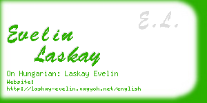 evelin laskay business card